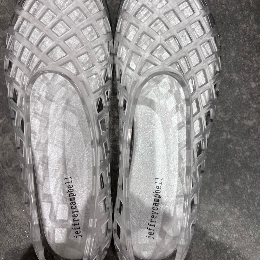 Clear Geometric Slip-On Shoes - Picture 6 of 6